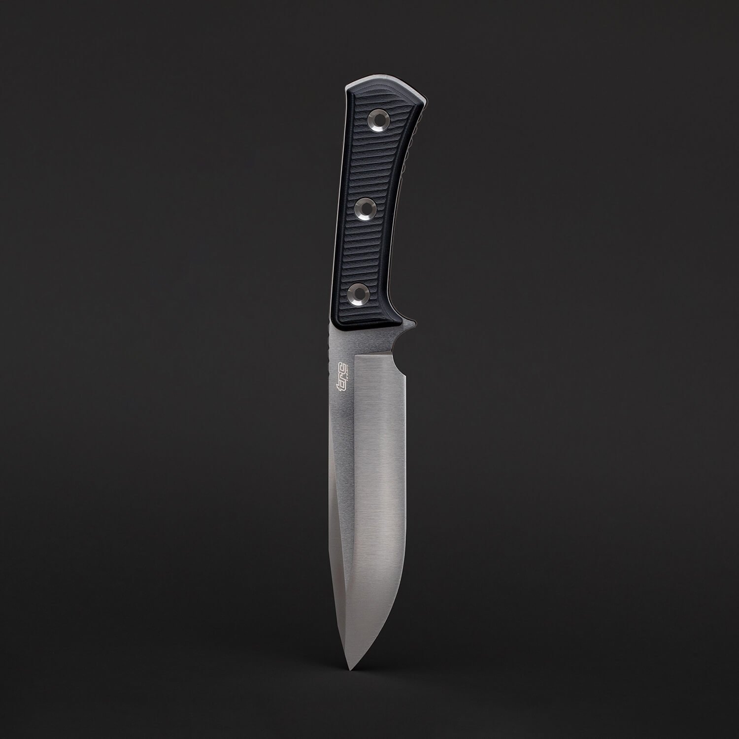 APOCALYPSE CONVEX GRIND - Elmax steel blade with Black G-10 handle, 172mm blade length