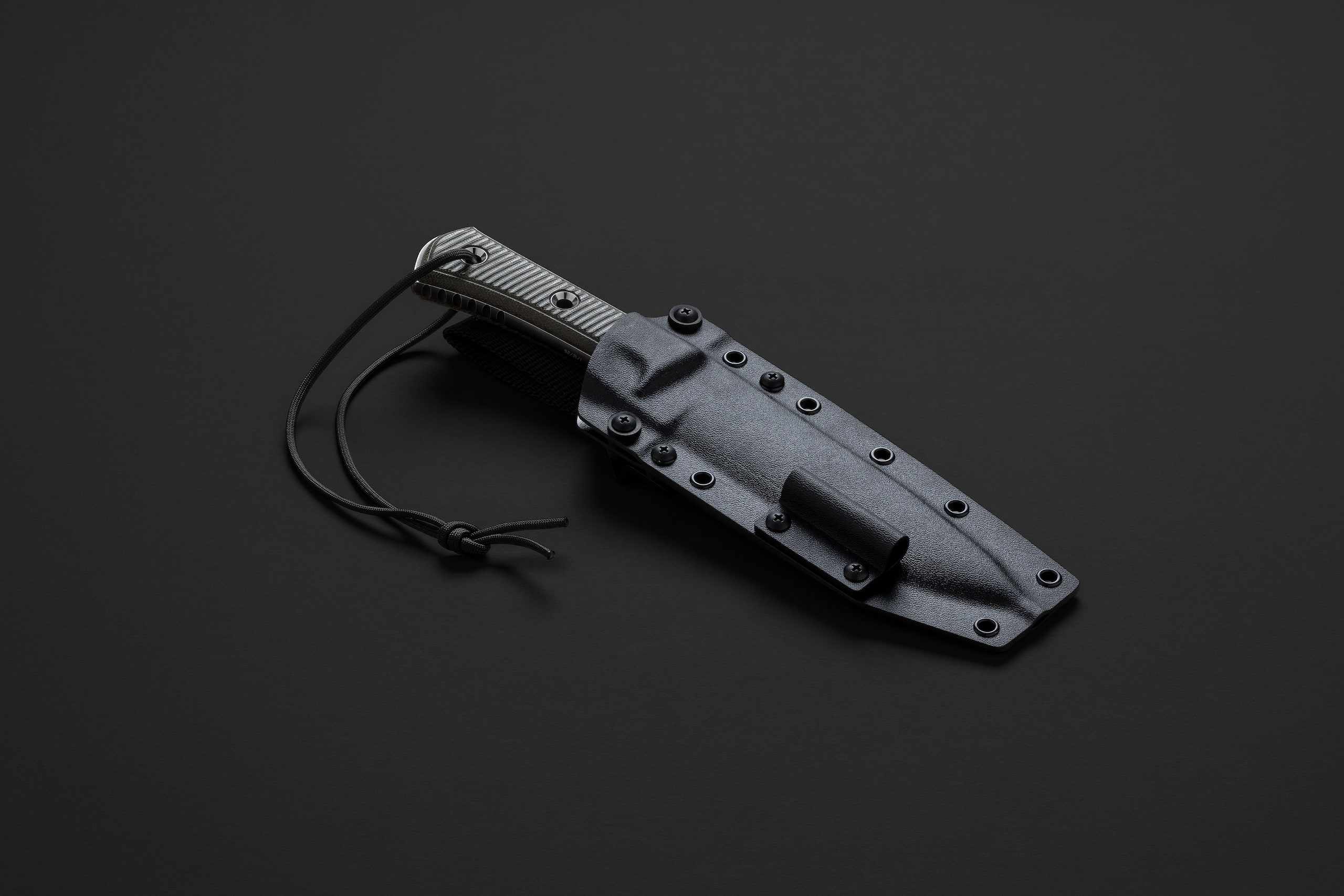 TRC knife detail view 5 showing sheath and carry system