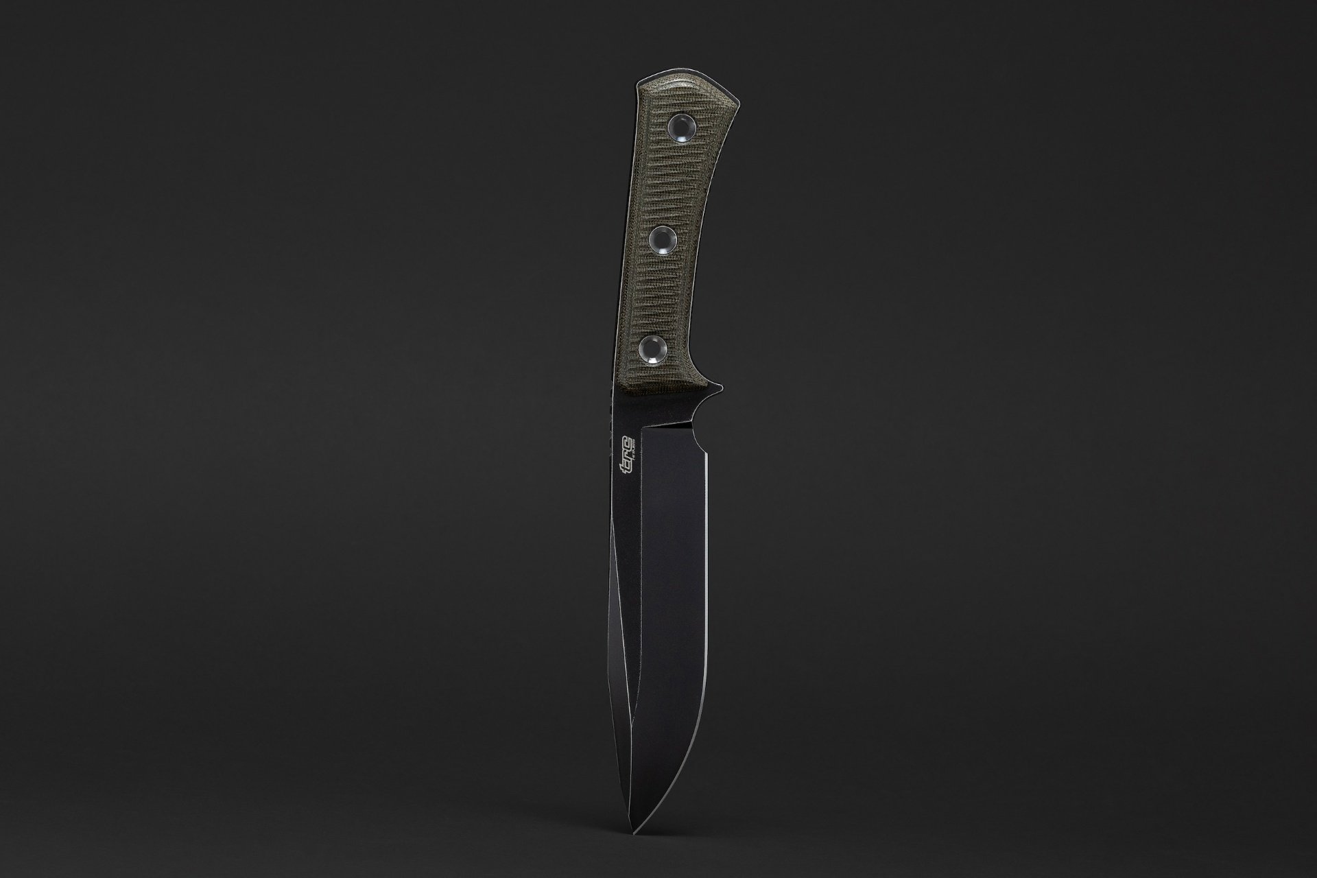 Apocalypse Signature Edition - Elmax steel blade with Polished Green Canvas Micarta handle, 172mm blade length