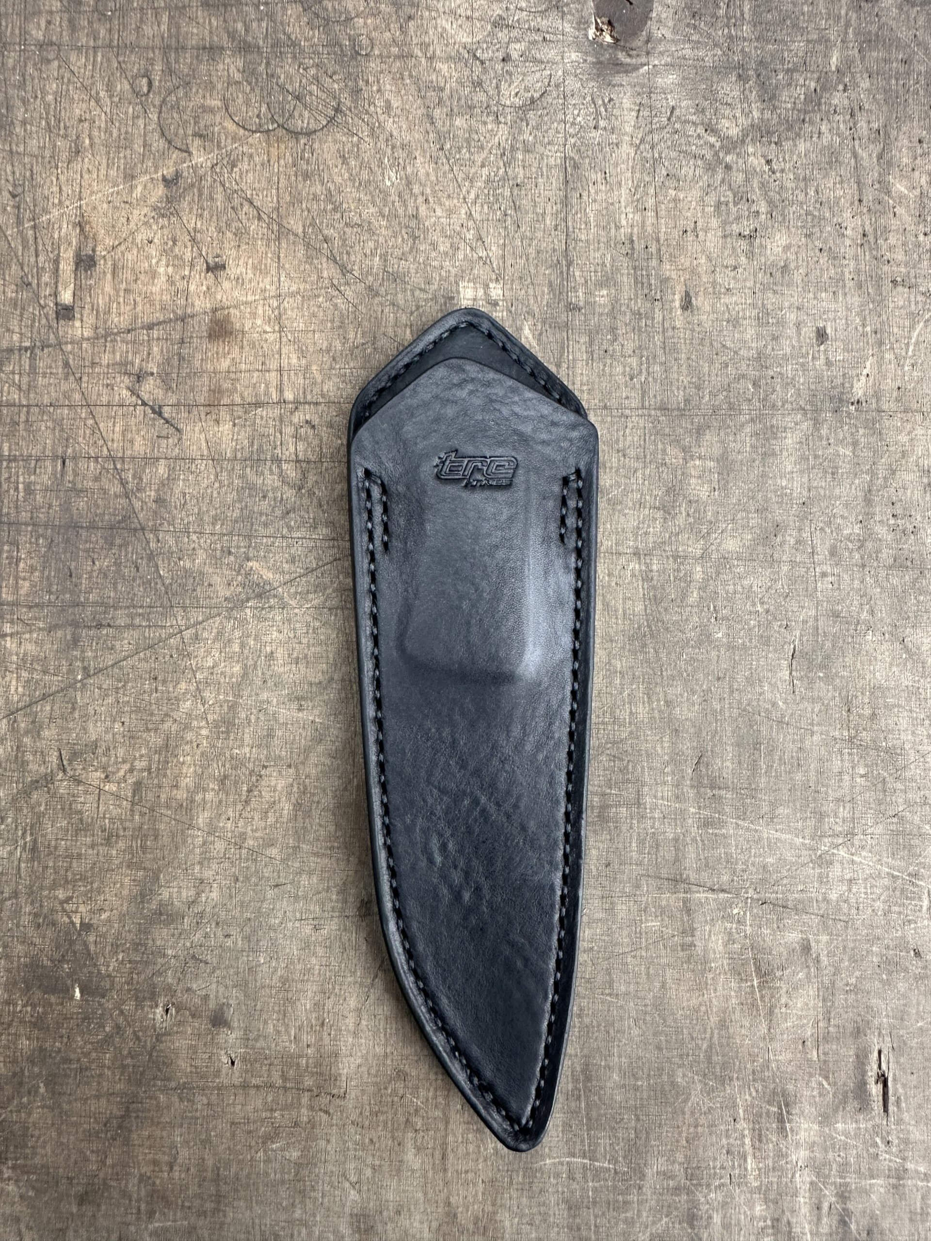 Black Leather Sheath - Harpoon/Gentlemen's knife
