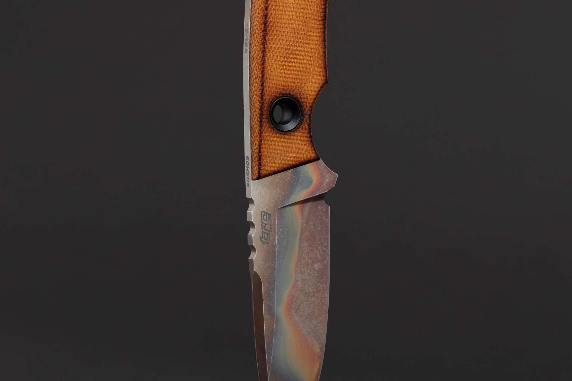 TRC knife detail view 4 showing top view and blade geometry