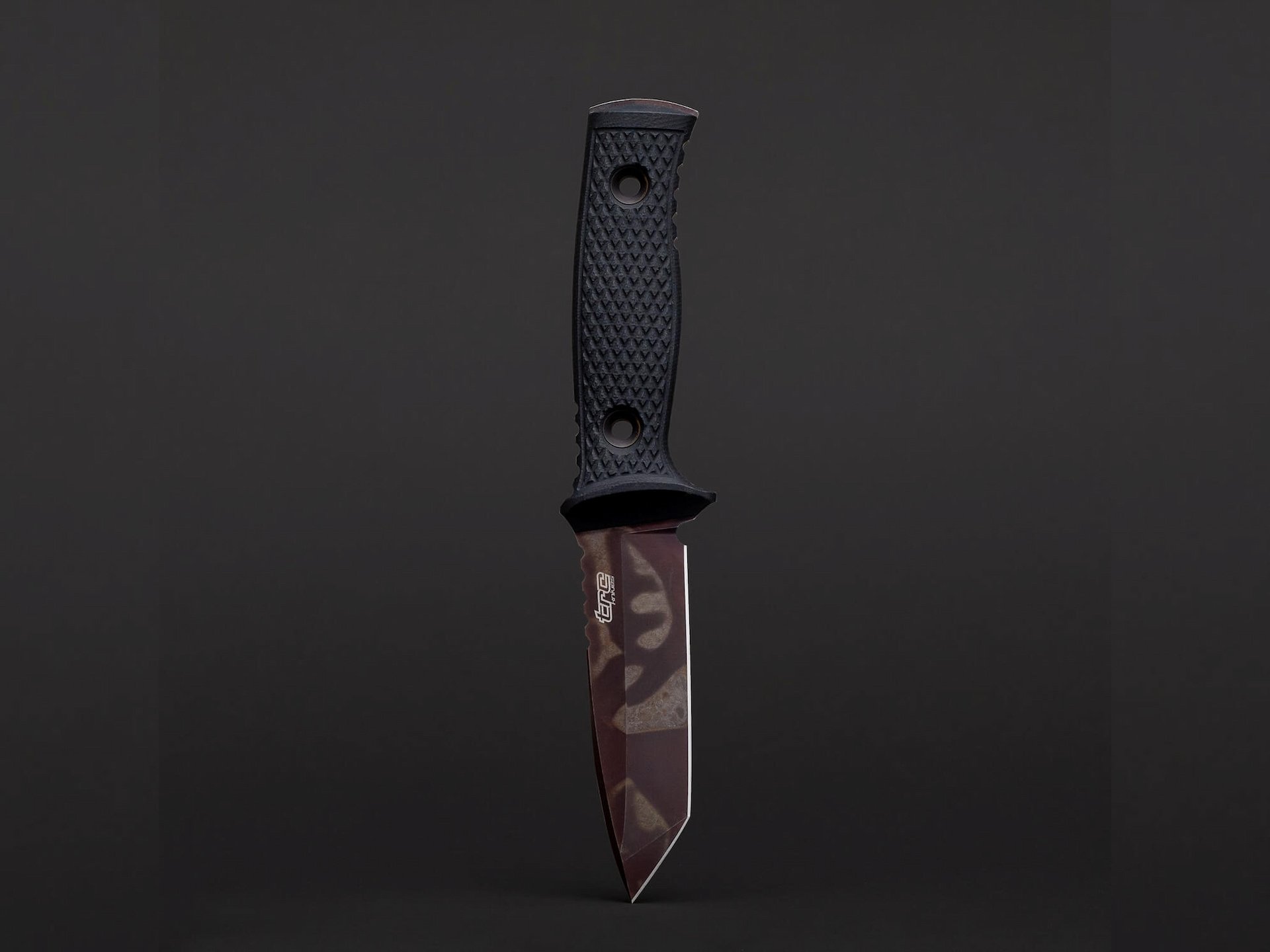 M-1XT TANTO - ELMAX steel blade with Black G10 handle, 110mm blade length
