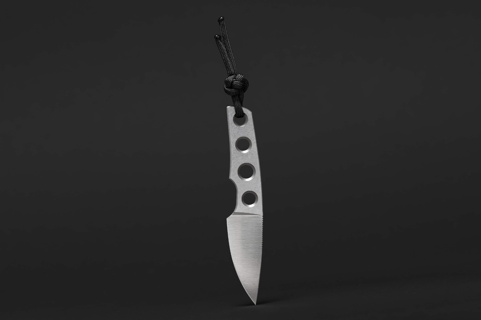 TRC knife detail view 2 showing blade detail and steel finish