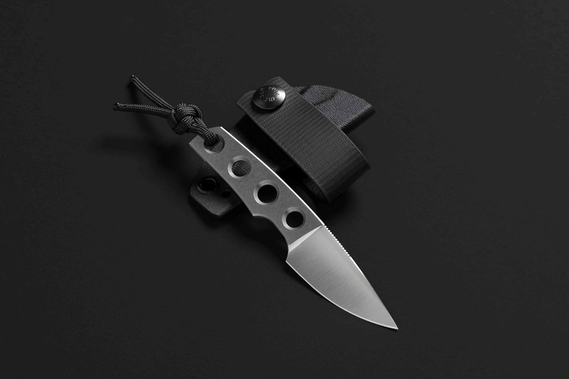 TRC knife detail view 5 showing sheath and carry system