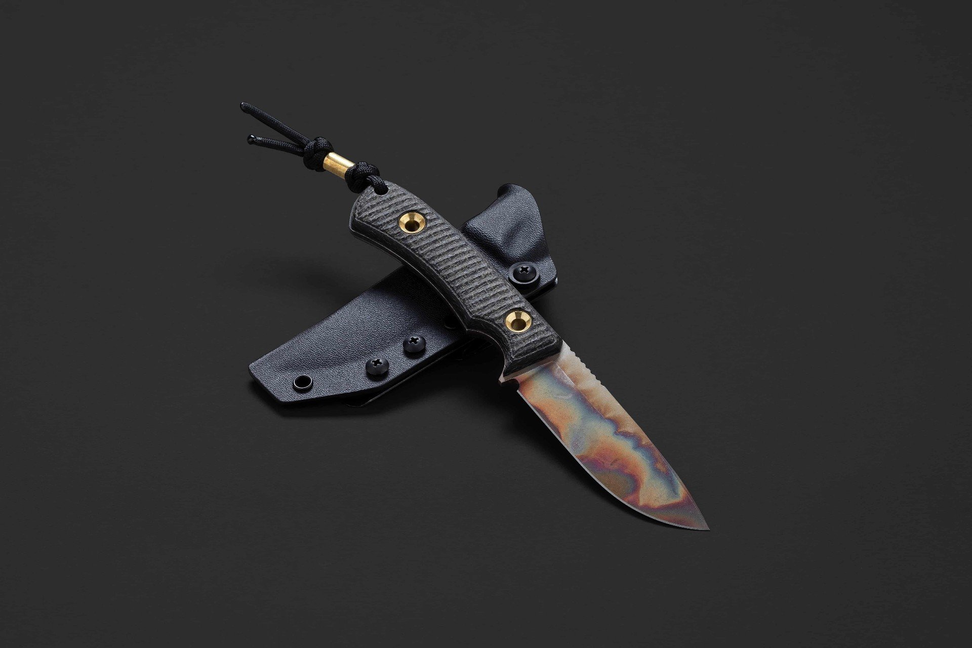 TRC knife detail view 4 showing top view and blade geometry