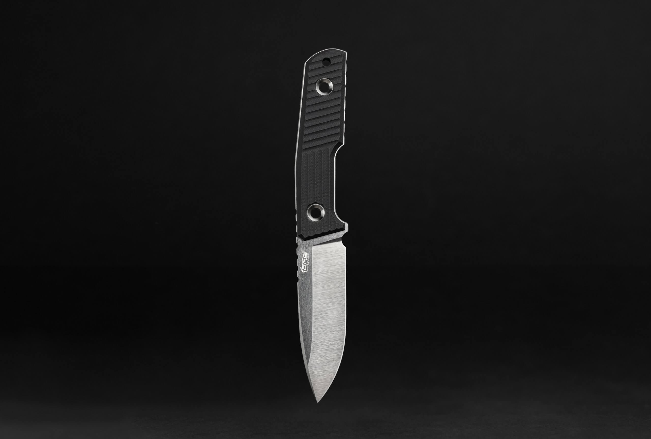 URBAN TACTICAL - Elmax steel blade with BLACK G-10 handle, 98mm blade length