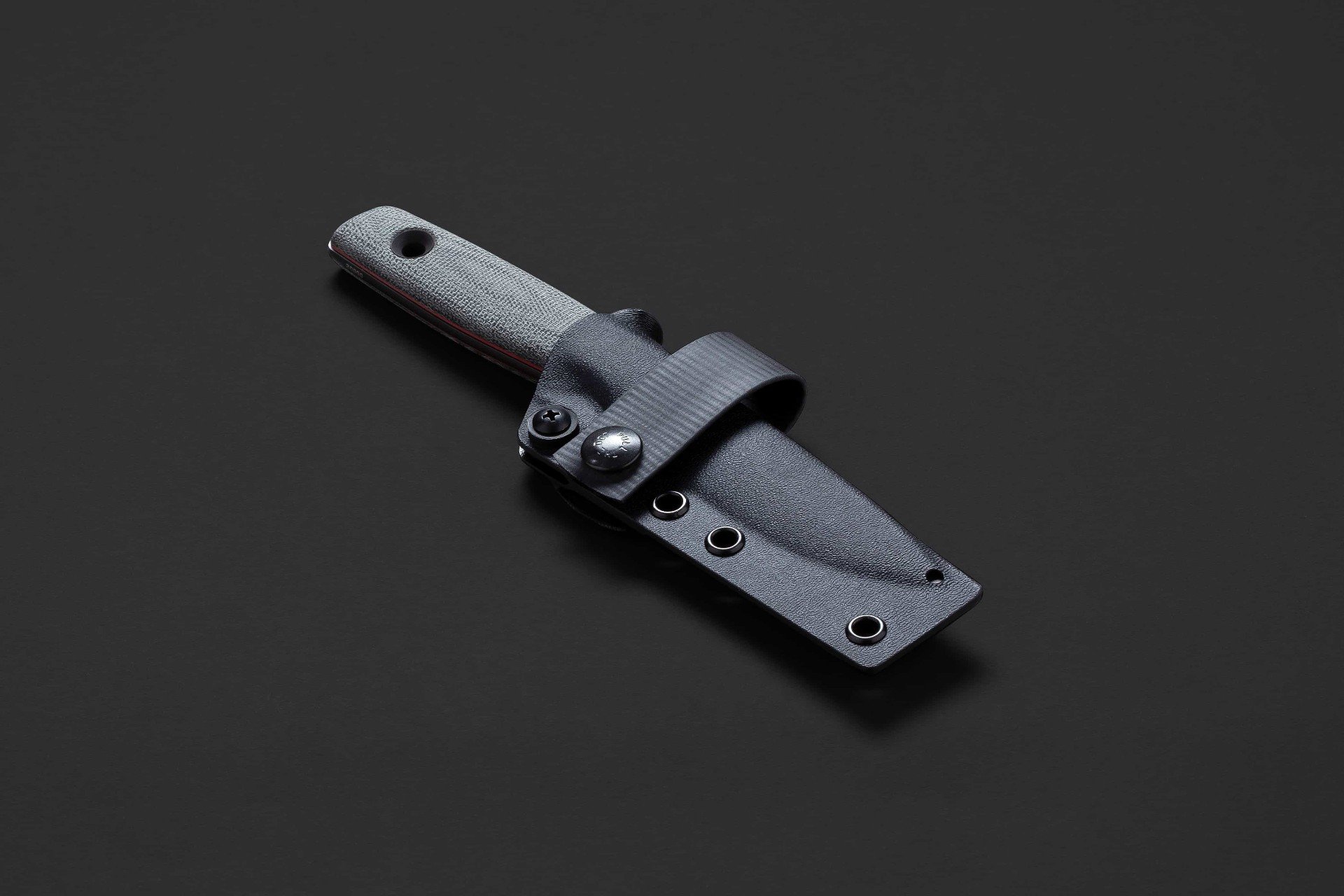 TRC knife detail view 4 showing top view and blade geometry