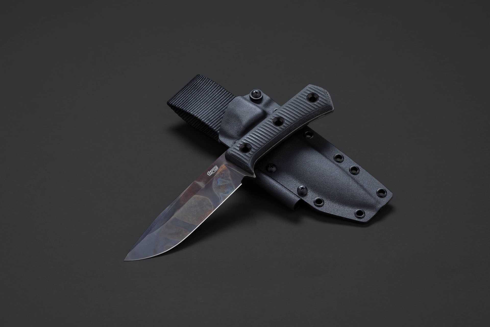 TRC knife detail view 5 showing sheath and carry system